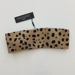 Triangle Neoprene Bandeau Bikini Top